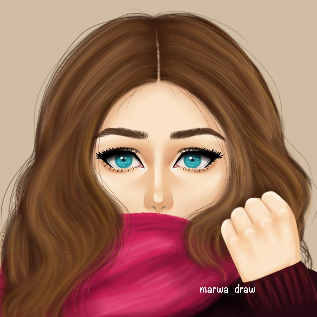 صور بنات رسومات , بنات جميلات مرسومة بالصور