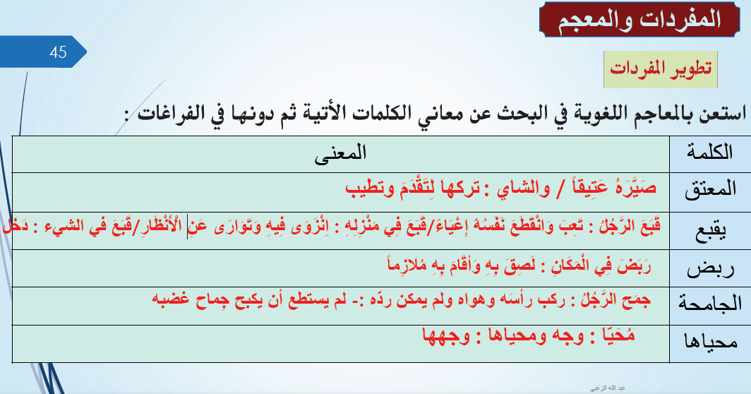 معاني الكلمات العربية - افضل معانى الكلمات العربية 1930