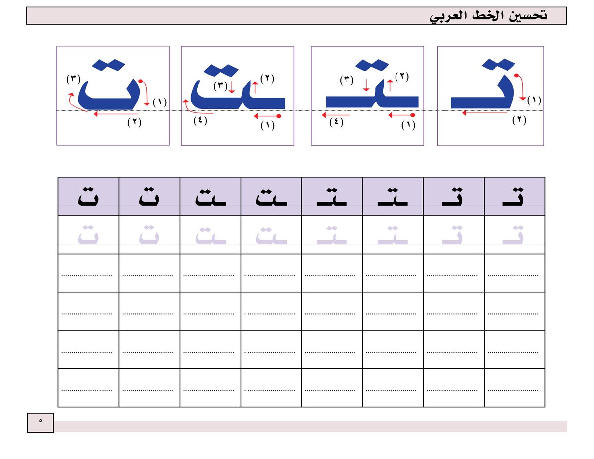 حرف التاء ورقة عمل , كيف تعمل ورقة عمل