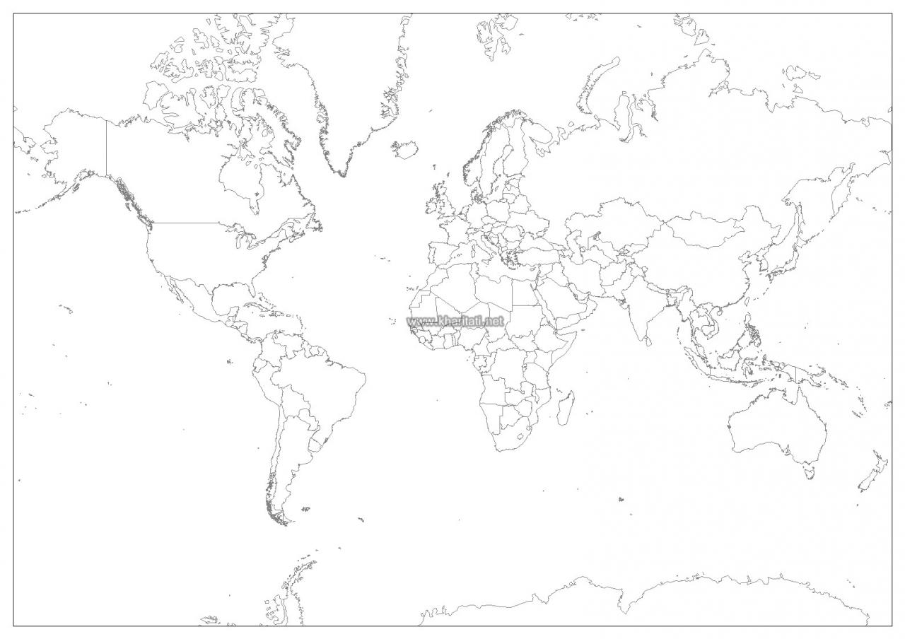 خريطة العالم صماء 3988 2